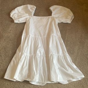 White never worn H&M dress